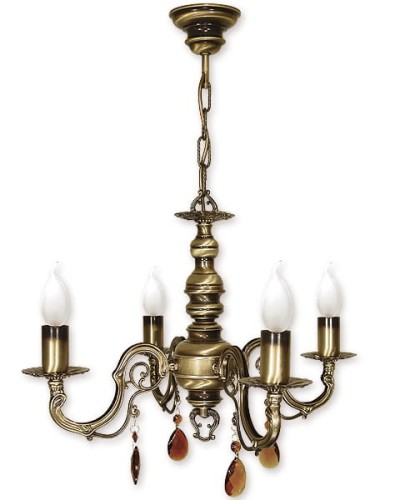 Lemir Antares żyrandol 4 pł patyna O1314/W4 015O1314 W4