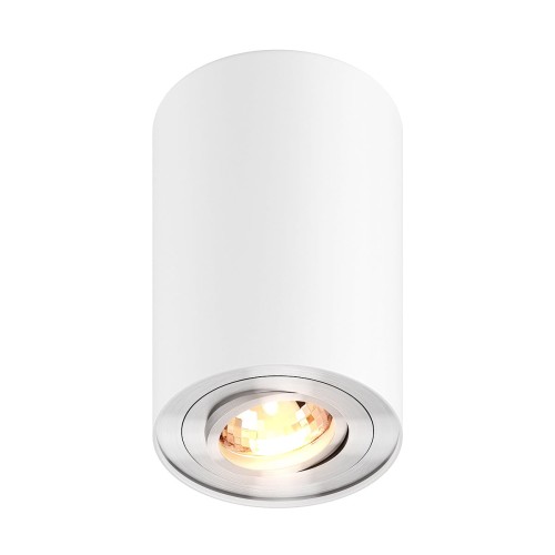Zuma Line Rondoo 45519-N plafon lampa sufitowa spot 1x50W GU10 biały/srebrny