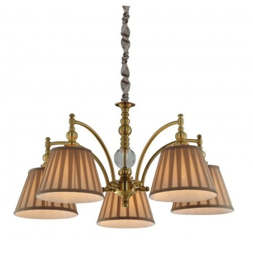 Candellux Klasyczny Żyrandol abażurowy LAMPA wisząca AUSTIN 35-13859 beżowy Patyna