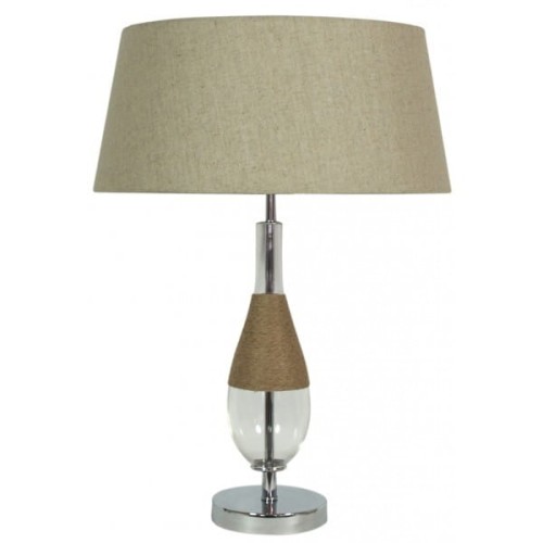 Candellux klasyczna Lampa stołowa OPRAWA abażurowa na biurko ECO 41-21489 sznure