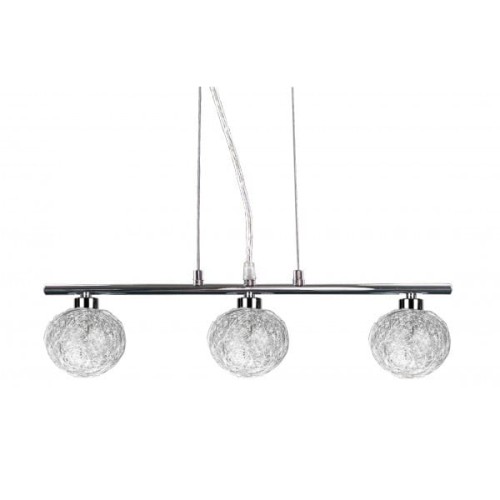 Candellux Żyrandol LISTWA sufitowa LAMPA wisząca DO salonu SPHERE 33-14023 Chrom kula halogen