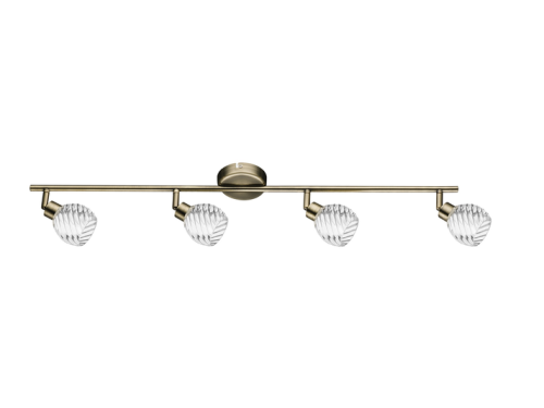 Britop Wave Lampa sufitowa (spot) 4-punktowa Patyna 2102411