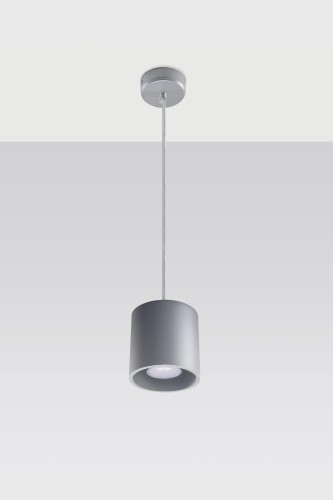 Sollux Lighting Lampa wisząca ORBIS 1 szary