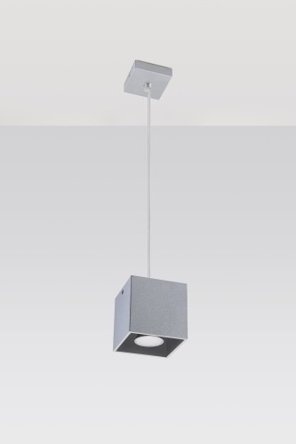 Sollux Lighting Lampa wisząca QUAD 1 szary