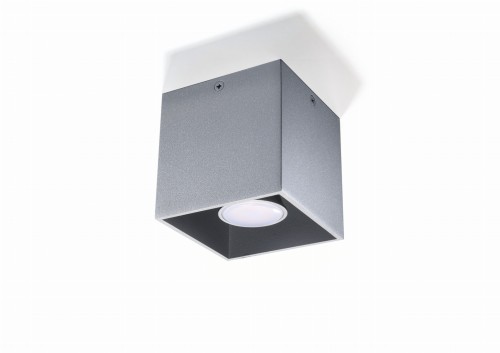 Sollux Lighting Quad lampa sufitowa 1-punktowa szara SL.0024