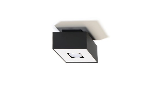 Sollux Lighting Plafon MONO 1 czarny BLUE SAPPHIRE