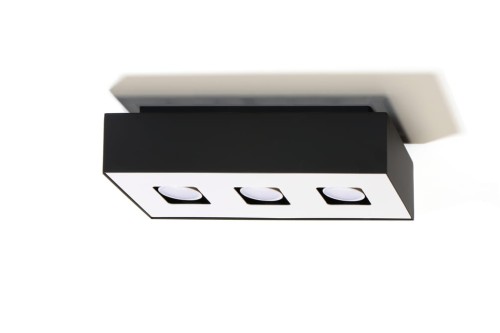 Sollux Lighting Mono lampa sufitowa 3-punktowa czarna/biała SL.0072