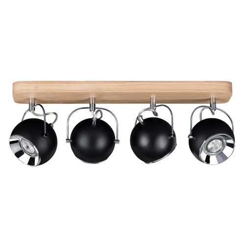 Spotlight Ball Wood Sufitowa Spot-Light 5133474L Drewno Dębowe/Metal