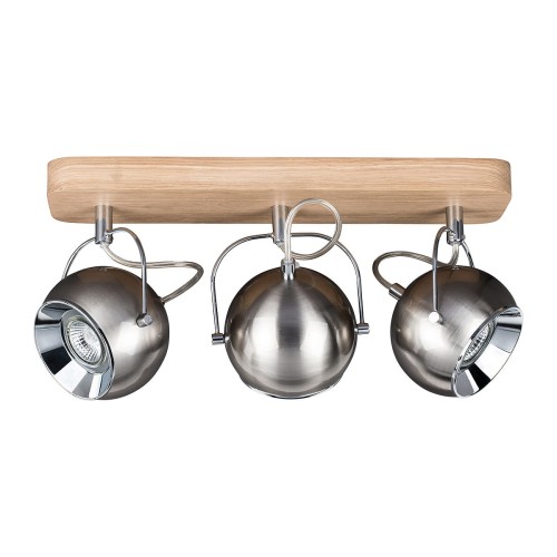 Spotlight Ball Wood Sufitowa Spot-Light 5131374 Drewno Dębowe/Metal