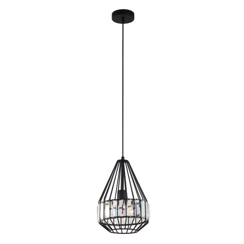 Zdjęcia - Żyrandol / lampa Italux Lampa wisząca Brenta MDM-2721/1A BK 