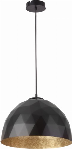 Sigma Lampa zwis DIAMENT czarno-złota do salonu 31371