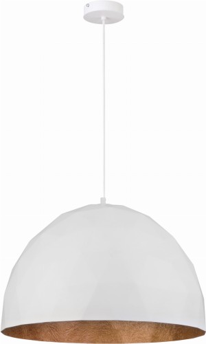 Sigma Lampa zwis DIAMENT biało-miedziana nad stół 31370