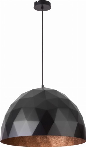 Sigma Lampa zwis DIAMENT ozdobna czarno-miedziana 31368