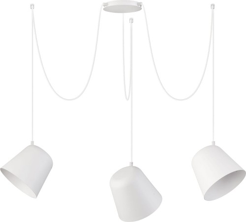 Sigma Lampa wisząca JAWA 3 białe kubeczki 31384