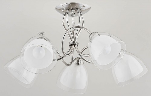Alfa Lampa wisząca zwis żyrandol Adelina 5x40W E14 chrom 23635