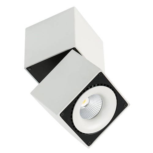 Italux Spot LAMPA sufitowa SEVILLA SQUARE CEILING SLC7562/28W 3000K WH+BL OPRAWA LED 28W kostka reflektorek biały czarny