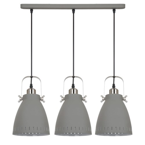 Italux Lampa wisząca Franklin MD-HN8026S-3-GR+S.NICK)