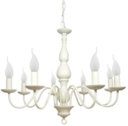 Candellux BELLAGIO Lampa sufitowa wisząca 8x40W E14 KREMOWA 38-96510