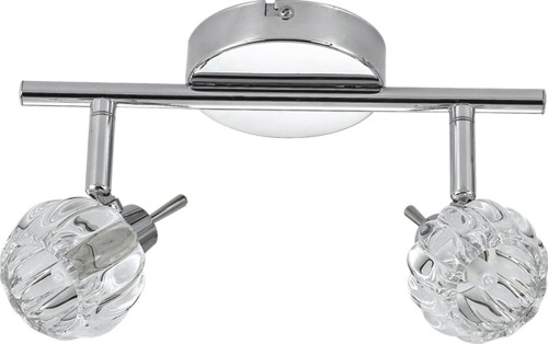 Candellux BOMBOLA LAMPA SUFITOWA LISTWA 2X40W G9 CHROM BEZ ŻARÓWEK 92-70296 92-70296