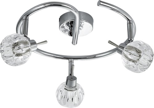 Candellux BOMBOLA LAMPA SUFITOWA SPIRALA 3X40W G9 CHROM BEZ ŻARÓWEK