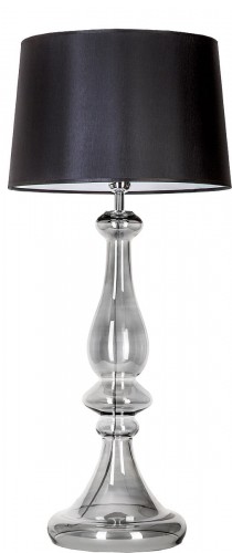 4concepts Lampa stołowa LOUVRE TRANSPARENT BLACK L203361229