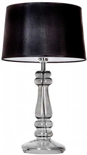 4concepts Petit Trianon Transparent Black lampa stołowa 1-punktowa czarny/biały L051361249 L051361249