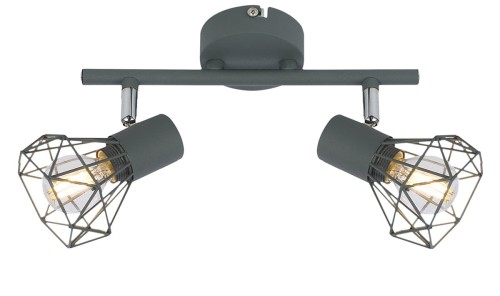 Candellux Verve lampa sufitowa (spot) 2-punktowa szara 92-60976 92-60976