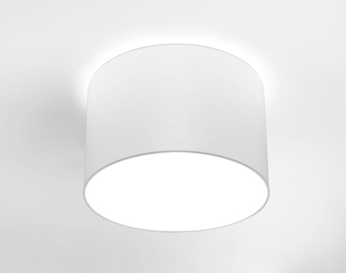 Nowodvorski Plafon LAMPA sufitowa CAMERON 9684 okrągła OPRAWA abażurowa biała