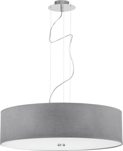 Nowodvorski Lampa wisząca Viviane 3 x 60 W E27 szara 6773