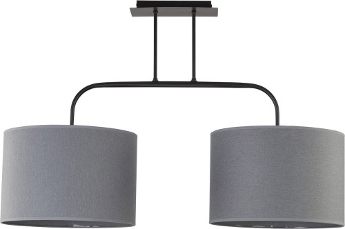 Nowodvorski Lampa wisząca zwis Alice Gray 2x100W E27 Szary 6817