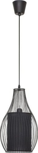Nowodvorski Lampa wisząca Camilla 1 x 40 W E27 czarna 4610