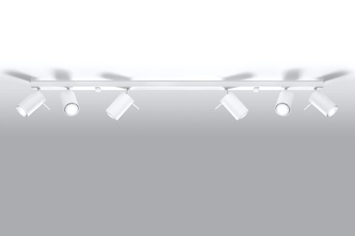 Sollux Lighting Plafon RING 6L biały