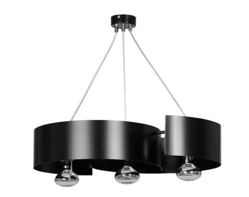 Emibig Vixon lampa wisząca 3-punktowa czarna 284/3 284/3