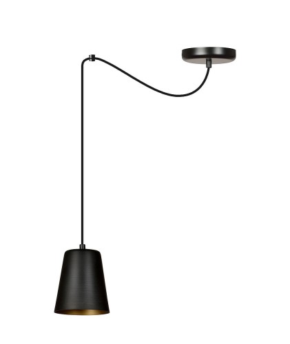 Emibig Link lampa wisząca 1-punktowa czarna/złota 455/1 455/1
