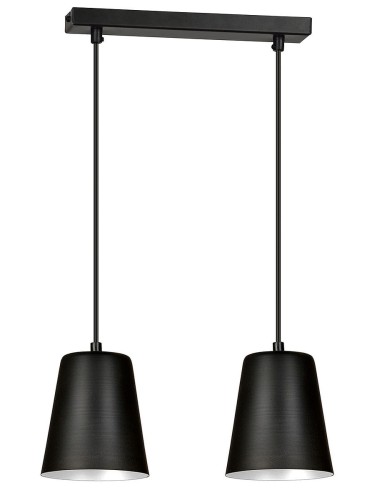 Emibig Milagro lampa wisząca 2-punktowa czarna/biała 396/2 396/2