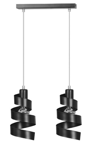 Emibig Saga lampa wisząca 2-punktowa czarna 352/2 352/2