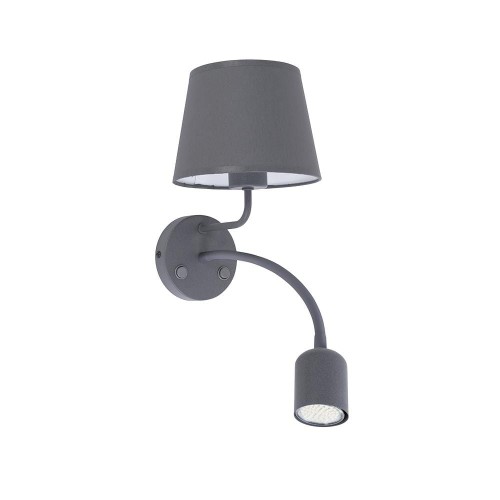 TK Lighting Maja kinkiet 2-punktowy szary 2536 TK2536