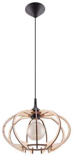 Sollux Lighting Lampa wisząca MANDELINO naturalne drewno