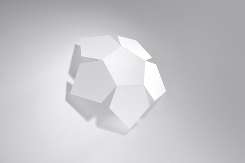 Sollux Lighting Lampa kinkiet Penta, biała, 2x40 W