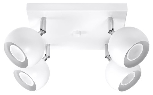 Sollux Lighting Plafon OCULARE 4 biały