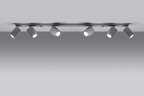 Sollux Lighting Lampa plafon Merida 6L, szara, 6x40 W SL.0462