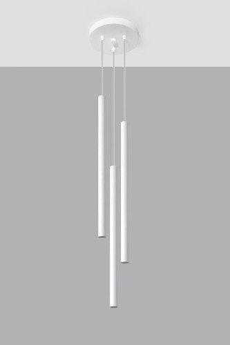 Sollux Lighting Lampa wisząca PASTELO 3P biała