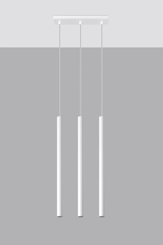 Sollux Lighting Lampa wisząca PASTELO 3 biała