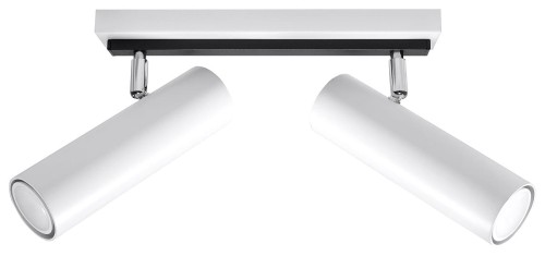 Sollux Lighting Designerskie Oświetlenie Plafon DIREZIONE 2 Biały Listwa LED Walce SL.0496
