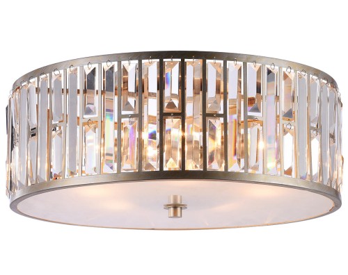 EVO Plafon LAMPA sufitowa EVO C04127CP okrągła OPRAWA z kryształami glamour crystal przezroczysta EVO C04127CP