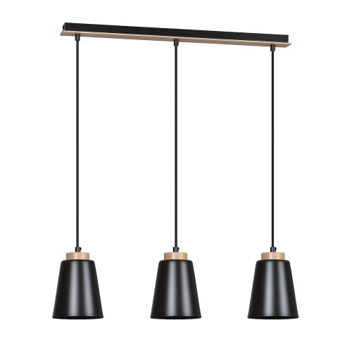 Emibig Bolero lampa wisząca 3-punktowa czarna 442/3 442/3