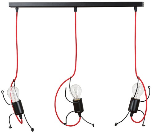 Emibig Bobi lampa wisząca 3-punktowa czarna 537/3