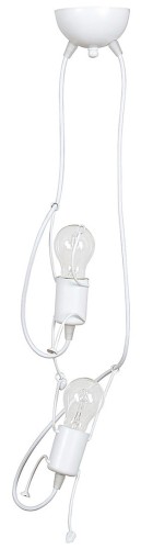 Emibig Bobi lampa wisząca 2-punktowa biała 538/2