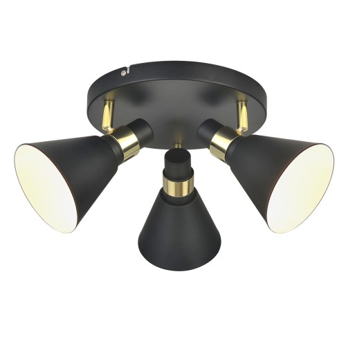 Zdjęcia - Żyrandol / lampa Italux Lampa sufitowa z trzema reflektorami MB-H16079CK-3 z serii BIAGIO  (｡◕‿◕｡)