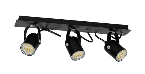 Milagro Natynkowa LAMPA sufitowa PICO 996 regulowana OPRAWA metalowa PLAFON listwa czarna 996